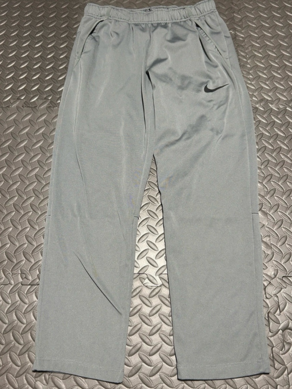 Nike Light Gray Athletic Track Pants Size